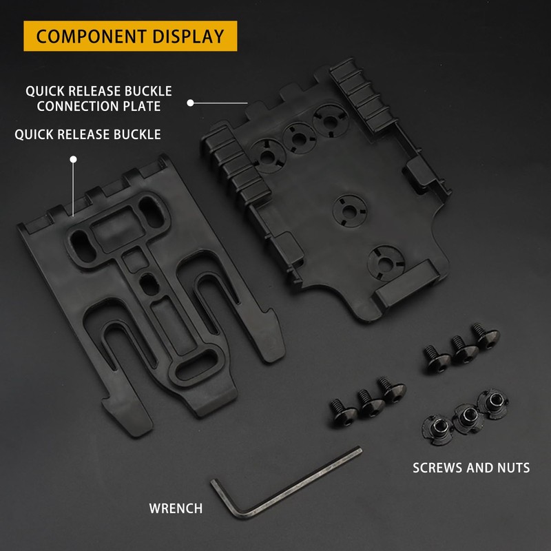 Gunyoo Quick Locking System Kit, with QLS19 and QLS22 Adapter