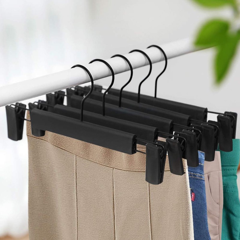 NORTHERN BROTHERS Pants Hangers, 50Pack Pants Hangers with Clips Bulk