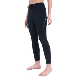 Skyone Wetsuit Pants Women Men Neoprene Pants Leggings 3MM Swim Pants Tights, Black Wet Suit Pants Long Scuba Diving Pant Warm for Surfing Snorkeling Boating Kayaking (3MM Black Women, XX-Large)