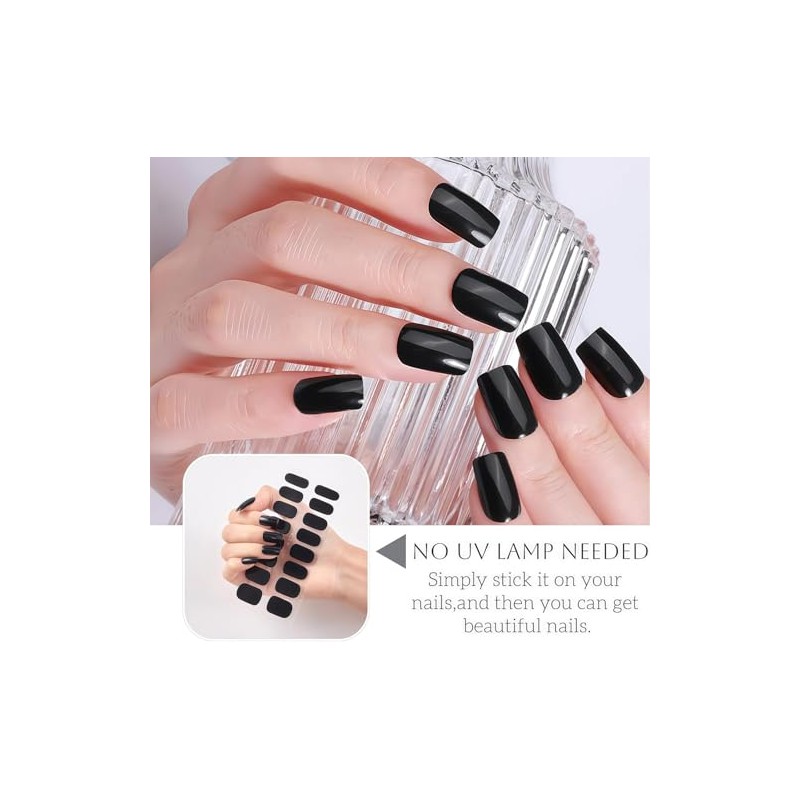 Pegatinas de Uñas, Full Cover Nail Stickers Calcomanías | Color
