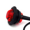10 Pack Round 3/4 Inch Red LED Side Marker Light