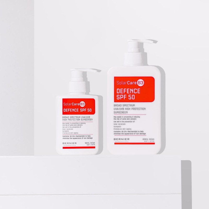 SolarCareB3 Defence SPF 50 Sunscreen, Broad Spectrum UVA/UVB Protection, 5%
