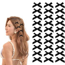 Mini Hair Bows for Teen Girls Small Bow Bowknot Hair Clips Accessories for Toddler Girls Cute Hair Bow Ribbon Clips Hairpins 30 PCS Ribbon Bows Clip FOR Women