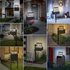 ASOMST Solar Address Sign, 3-Color Lighting Modes Mailbox Number Plaque