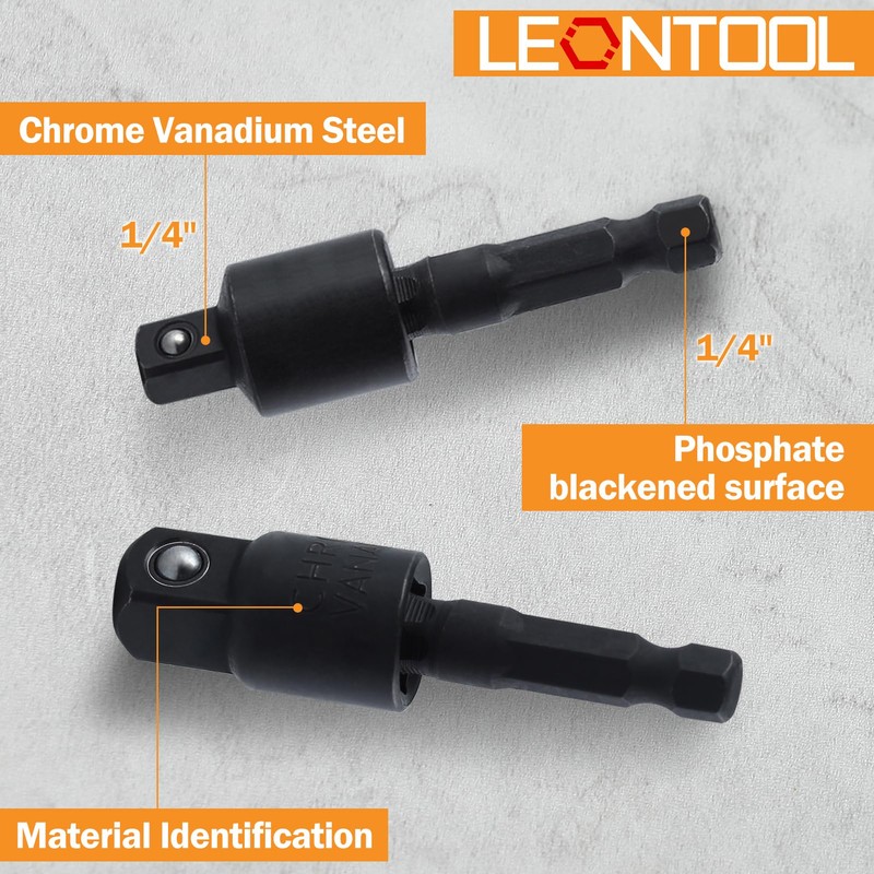 LEONTOOL Flexible Drill Bit Extension Set with Right Angle Drill