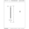Westbrass D116-62 1/2" x 12" Corrugated Riser Supply LIne for