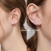 Diamond Earrings for Men Women Stud Earrings 925 Sterling Silver