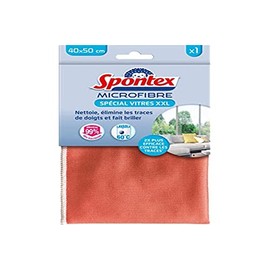 Spontex Microfibre Special XXL Glass Panels - Cleans and Removes Fingerprints - Shine - 2x More Effective Against Fingerprints