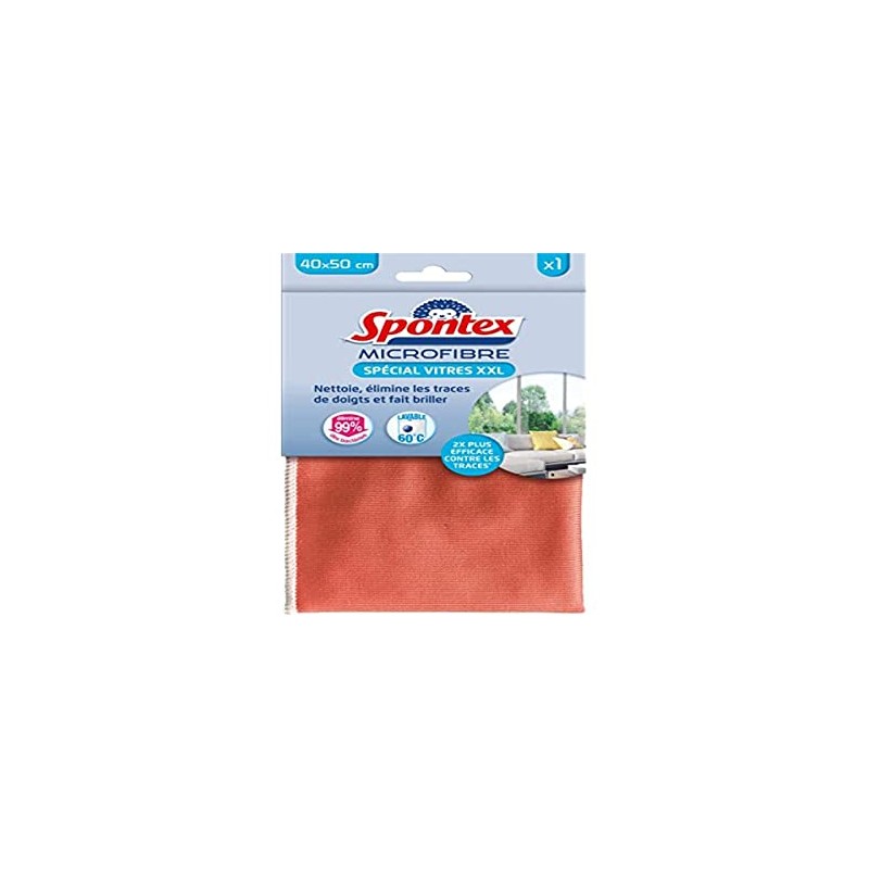 Spontex Microfibre Special XXL Glass Panels - Cleans and Removes