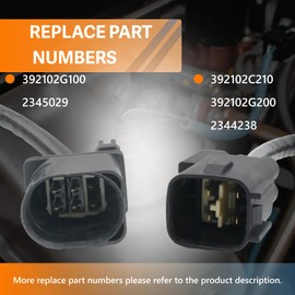 Automost O2 Sensor Upstream and Downstream 2Pcs - Compatible with Hyundai Sonata, Santa FE, Tucson, for Kia Forte, Optima, Sportage, Sorento Replace#392102G100, 392102G200, 234-5029, 234-4238