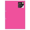 A4 Ruled White Paper Refill Pink Notepad Notebook 100 Sheets