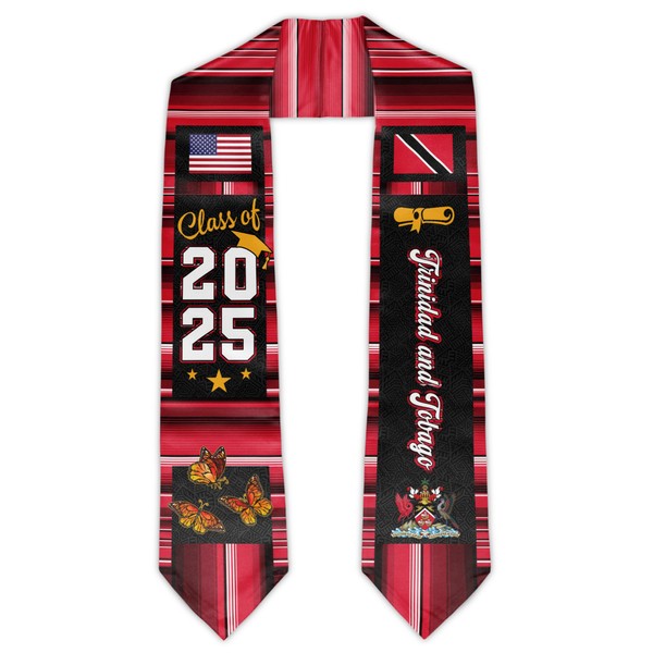 ZINYAM Trinidad and Tobago Graduation Stole Class of 2025 Graduation
