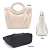 Plex Women's 2-Way Pearl Handle Beaded Party Bag, Black