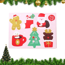 Bekecidi 60 Pcs Christmas Lollipop Cards, Santa Claus Candy Holder Cute Lollipop Package Paper Card Christmas Party Ornaments Home Decorations