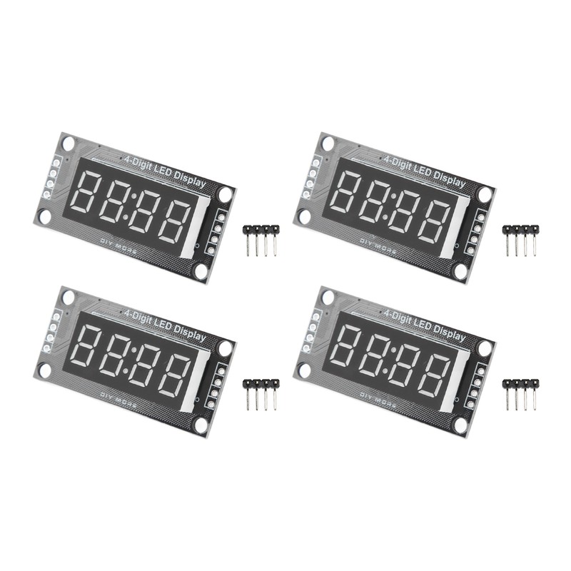 4 Sets Digital Tube Display Module LED 4 Digit 7