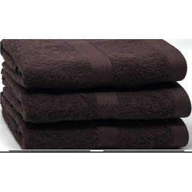 16x27 | 3-Pack | 100% Cotton | Terry Hand Towels, Bath Towels, Washcloths, Hand Towels for Bathroom | Face Towels, Bathroom Hand Towels, Gym and spa Towel | Bathroom Towels (Dark Brown)