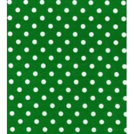 CRS Fur Fabrics 5056653810119 Bedruckter Polycotton-Stoff – gepunktet auf Smaragd, 1 m, 110 x 100 cm, Polybaumwolle, multi, 1Mtr 110cmx100cm