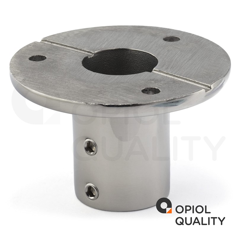OPIOL QUALITY® Railing Foot Round 90° for Pipe 25 mm