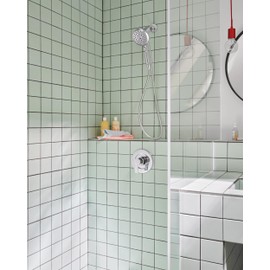 Moen Verso Eco-Performance Handshower, Detachable Round Shower Head with Magnetix Docking System, 60" Hose, Chrome, 220H2EP
