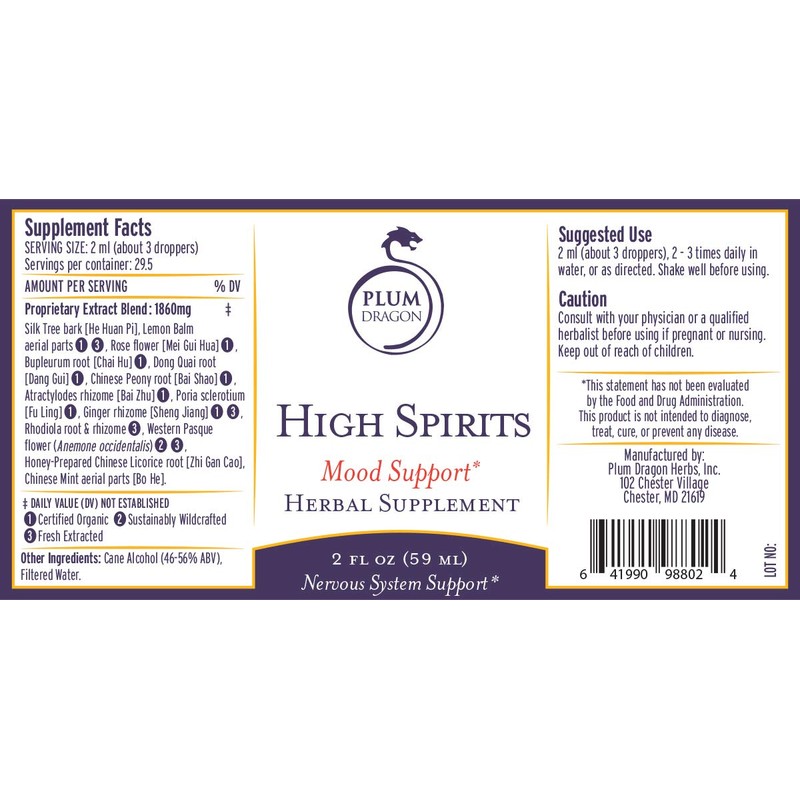 Plum Dragon Xiao Yao San - 2 Fl oz