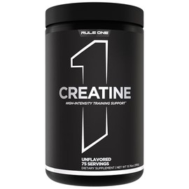 Rule 1 Proteins Polvo de creatina: monohidrato de creatina micronizada pura para ejercicio de alta intensidad y apoyo de masa corporal magra, saboriza