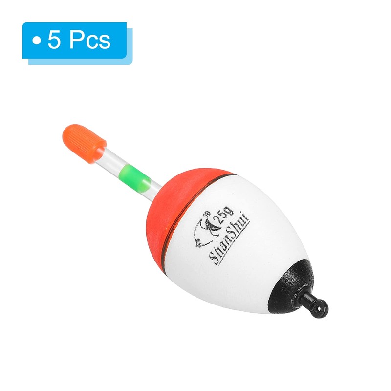 PATIKIL 5pcs 0.9oz Fishing Bobbers EVA Fishing Bobbers Saltwater Freshwater