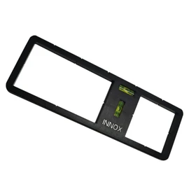 Innox Electrical Socket Back Box Cutting Template - with Vertical and Horizontal Spirit Levels I Electricians Tools I Double Plug Sockets I Double Socket Back Box I Spirit Level (Black)