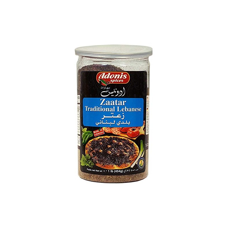 Adonis - Zaatar, Traditional Lebanese Seasoning Bleand, 1 Pound (454g)