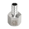 sourcing map Stainless Steel Barbed Fitting 1/2" NPT Female to