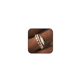 Long tiantian 3PCS Dainty Gold Rings Index Finger Rings for Women Non Tarnish Stackable Gold Rings Set Statement Promise Wedding Bands Engagement Rings Size 5 6 7 8 9 10