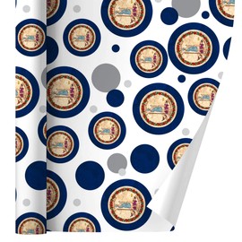 GRAPHICS & MORE Rustic Virginia State Flag Distressed USA Gift Wrap Wrapping Paper Roll