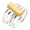 Silpada 'Agility' Ring in Sterling Silver and Brass, Size 8,