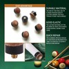 10 Pcs Billiard Cue Tips 10mm Leather Screws with Brass