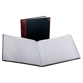 Boorum & Pease 25 Series Columnar Book, 24 Column, 150 Page, Black/Red (25-150-24)