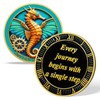 Inspirational Challenge Coin One Day at a Time Motivational Design
