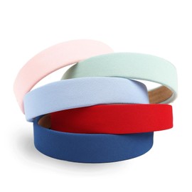 Wisecy Diademas Antideslizantes Para Mujer, Modernas, De 2,5 Cm De Ancho, Bonitas Bandas Elásticas Para El Pelo Para Niñas (5 Unidades)