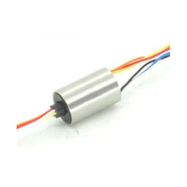 Taidacent Mini Cap Conductive Slip Ring DIY Handheld PTZ Collector Rotating Electrical Contact Connector Small Slip Ring (OD6.5mm 8way 1A)