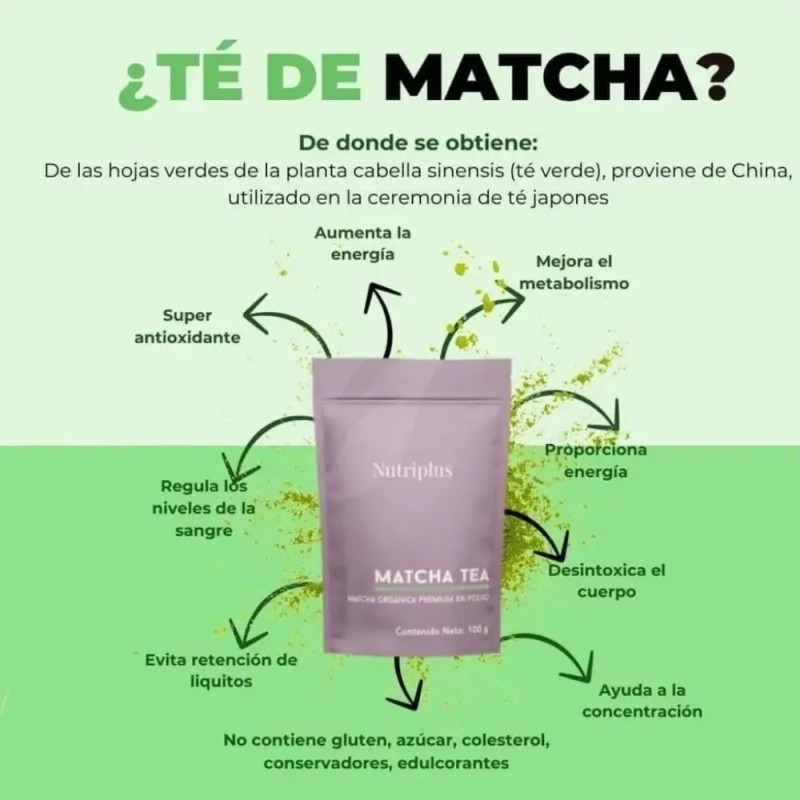 Te Matcha Organica Premium En Polvo Farmasi