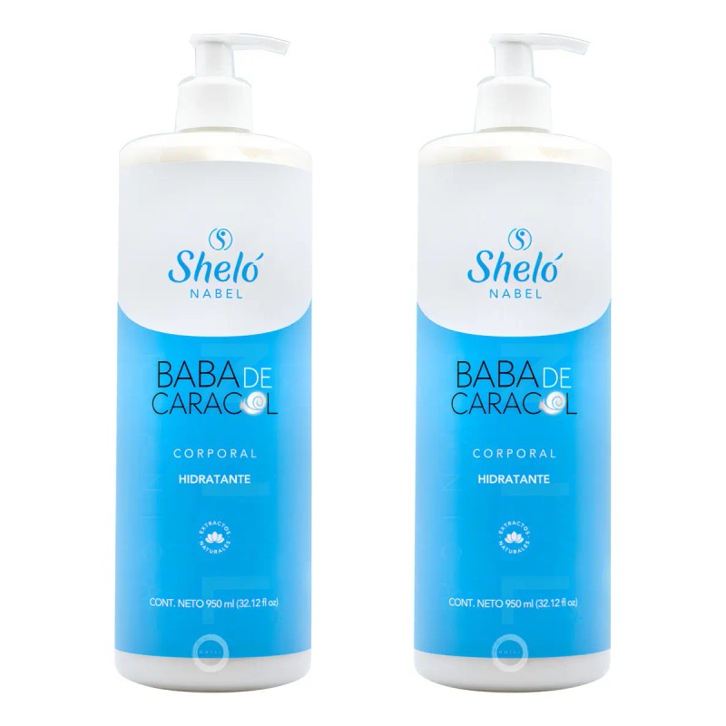 Crema Corporal Baba De Caracol Sheló 950ml 2 Pz Neutra