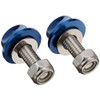 C.F.POSH License Plate Cap Bolts & Nuts Blue 200380