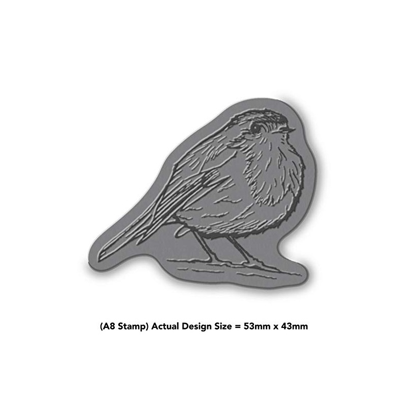 A8 'Cute Robin Bird' Unmounted Rubber Stamp (RS00023783)