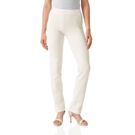 Yogipace,Belt Loops,Women's Straight Leg Yoga Dress Pant Work Pants Commute Office Slacks,31",Cream,Size L