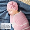 DRESHOW 3 Pack Newborn Swaddle Blanket with Hats Baby Swaddles