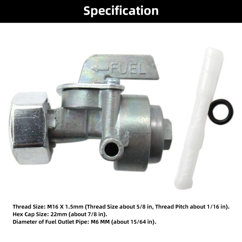 16950-168-00 Fuel Switch Shut-Off Valve Petcock Replacement for DEWALT DXGNR7000