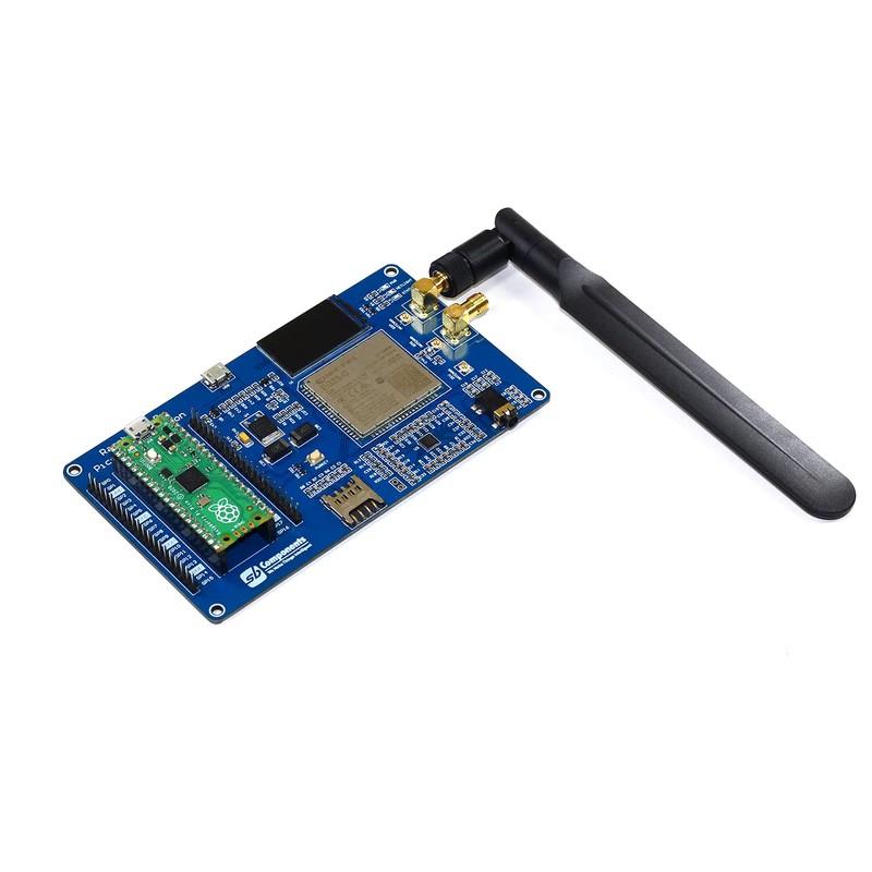 Raspberry Pi Pico 4G Expansion Quectel EG25-G, IoT/M2M-optimized, LTE Cat