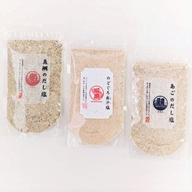 Takahira Co., Ltd. Large Capacity Seasoning Salt 3 Types, Red Sea Bream, Nodoguro, Chin, 3 Types of Salt Set, 5.6 oz (160 g) x 3 Bags