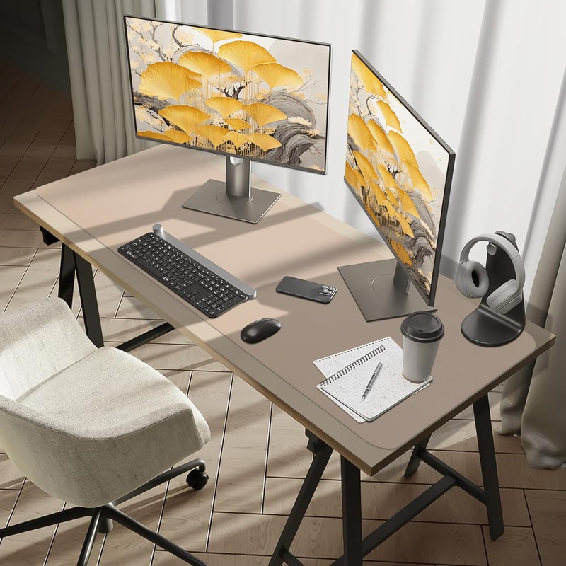 Bloss Extra Large Leather Desk Ma, 47.2" x 16.9" Non-Slip