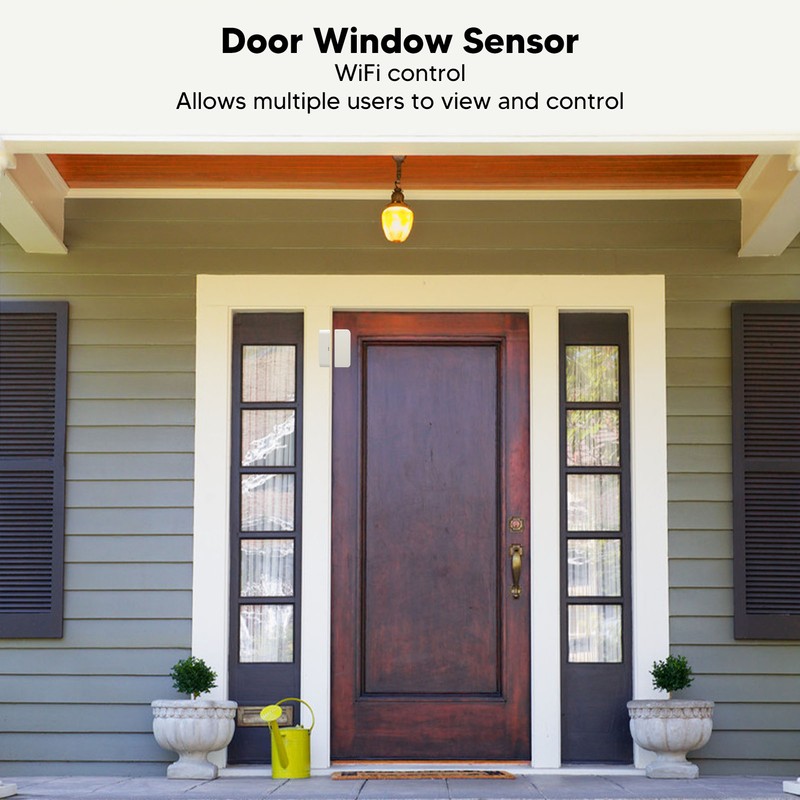 WiFi Door Window Sensor 2.4GHz DIY Protection Alarm Alert Easy
