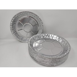 25 x Aluminium Foil 10" 25cm Round Pie Flan Tart Plates Trays Tin Kitchen Baking Airfryer BBQ 248x25mm