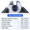 LUBAN 7.5" Stainless Steel Cable Cutter Wire Rope Aircraft Cable